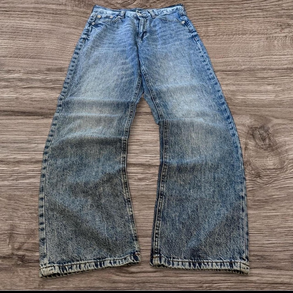 26x30 Blue Bootcut Flared 2000s Jeans Y2K Vintage